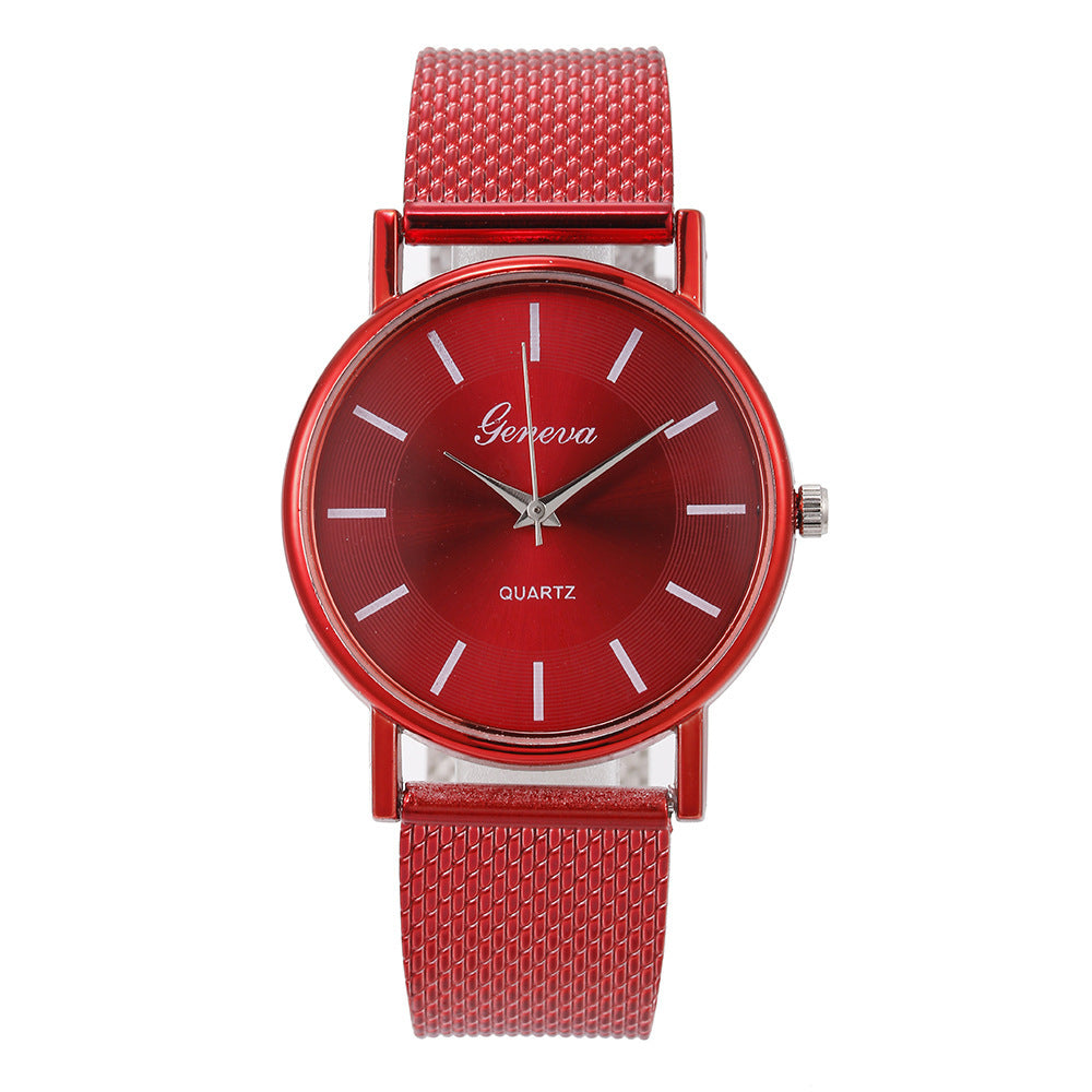 Mesh Quartz Couple Neva Watch Female