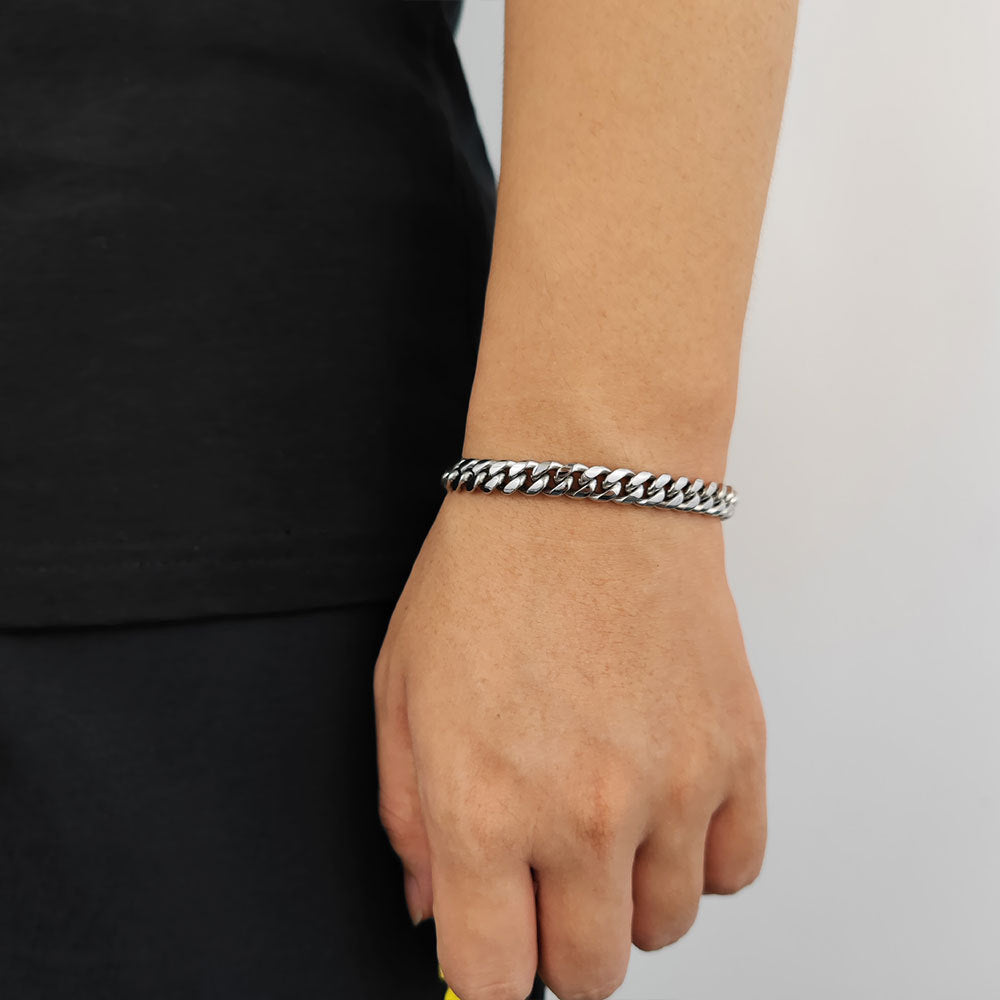 Fashion Spring Fastener Stainless Steel Bracelet