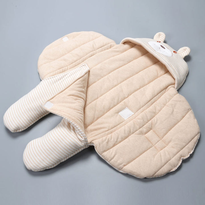 Baby Sleeping Bag Newborn Autumn Winter Thick Swaddle Blanket Anti-startle Color Cotton Anti-kick Newborns Sleeping Quilt