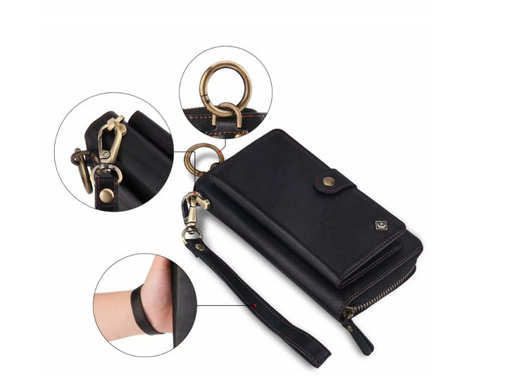 New Multi-function Mobile Phone Case Phone Shell Zipper Wallet Set Car Function Phone Case