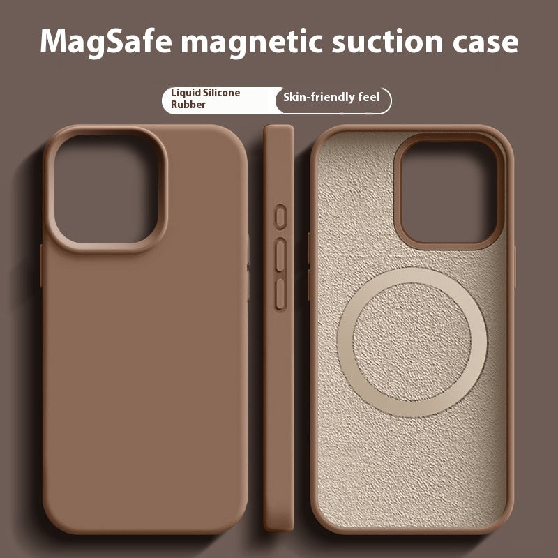 Phone Case Magnetic Liquid Silicone