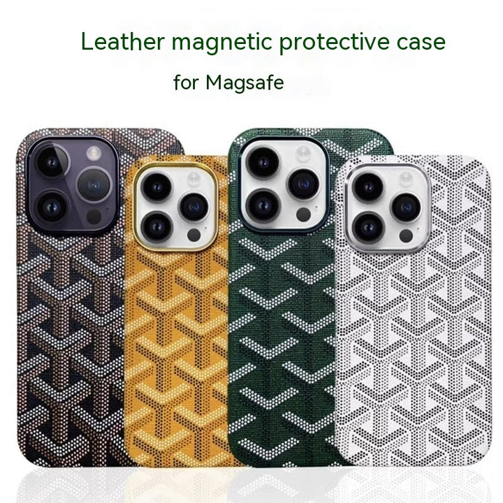 Leather Phone Case Magnetic All-inclusive Drop-resistant Protective Case