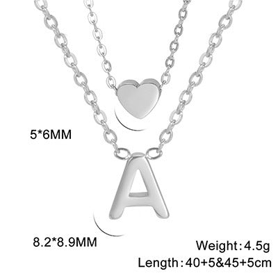 Elegant And Fashionable, Carefully Shaped 26 Letter Necklace