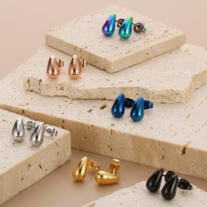 Fashion Drop-shaped Solid Geometric Earrings