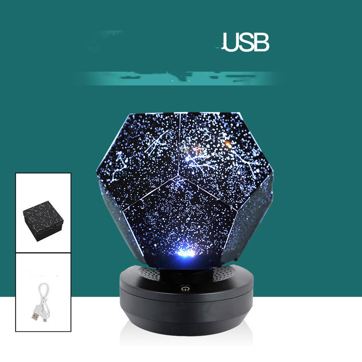 LED Starry Sky Projector Lumini de noapte 3D Proiecție de noapte Lampă de noapte USB încărcare acasă planetariu pentru copii decorațiuni dormitor iluminat