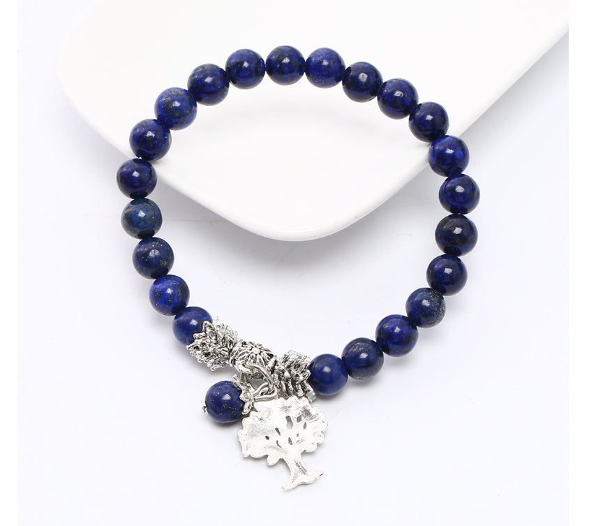 Yoga-Supreme Lapis Lazuli Tree Of Life Bracelet