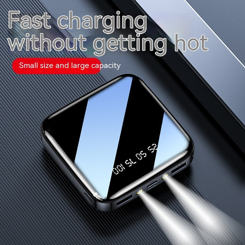 Mirror Mini-portable Power Bank Large Capacity