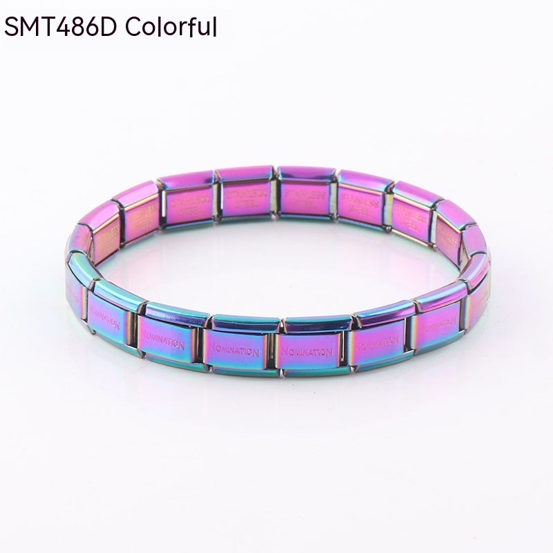 Fashion Bracelet Electroplated Stainless Steel Material Personalized Bracelet Removable