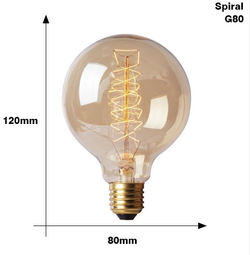 Bulb Edison E27 220V 40W ST64 A19 T45 G80 G95 G125 Iluminat cu fulg cu fulg incandescent