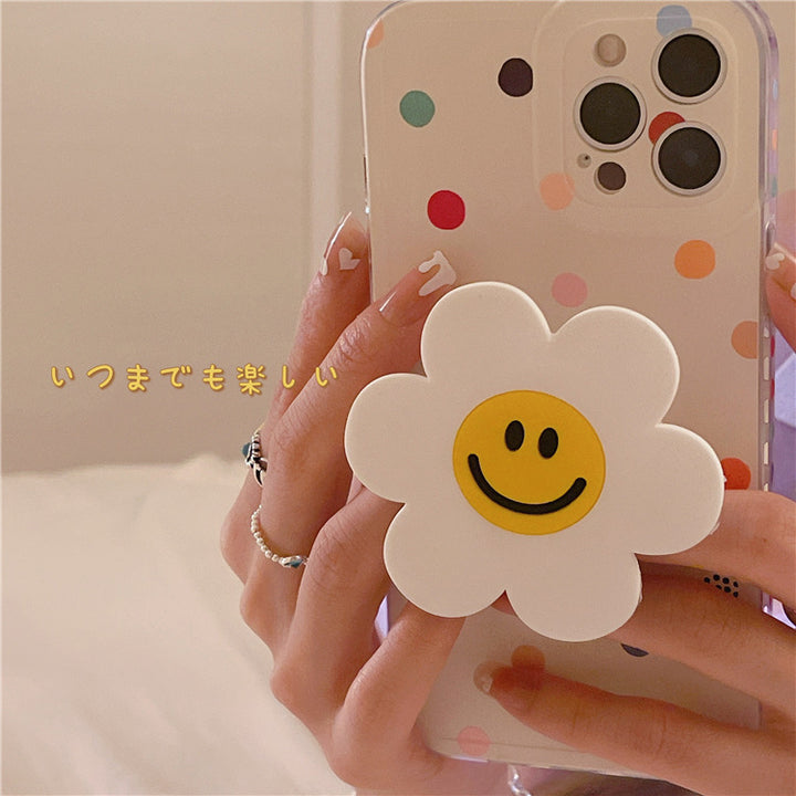 Ins Flower Stand Phone Case Silicone Soft