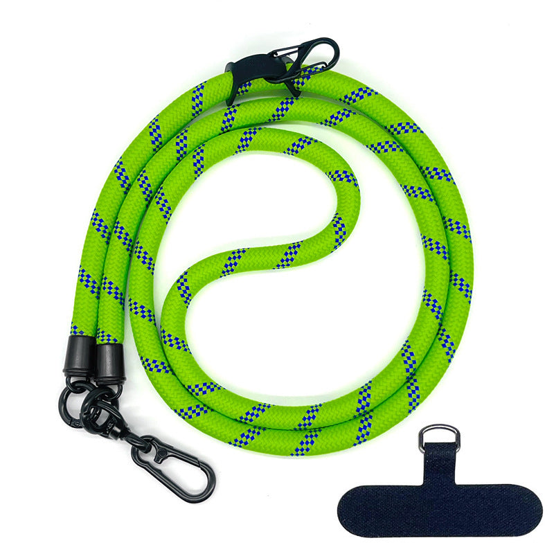 10 mm Climbing Rope Telefon mobil Garnitură Lankard Garnitură reglabilă Crossbody Telefon mobil curea cu Curea de cameră cu curea de cameră anti-pierdere a gâtului