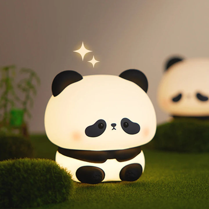 Panda LED LUMINĂ LUMINĂ Silicon Silicon Light Usb USB Reîncărcat atingere lampă de noapte LAMP LAMPA LAMP LAMPA LAMĂ DE COMIL