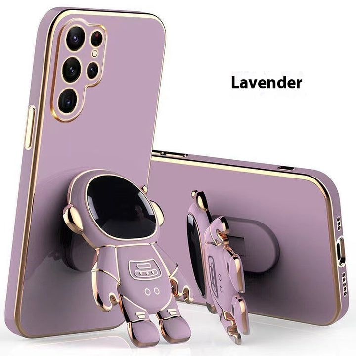 Electroplating 6D Astronaut Bracket Phone Case