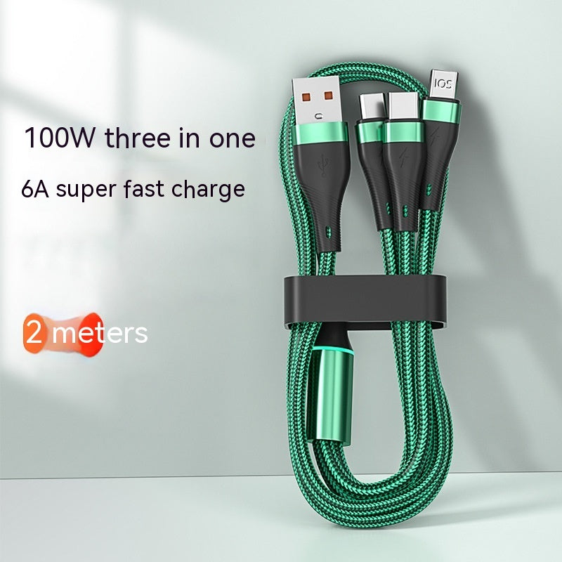 3-in-1 6A Fast Charging Data Cable