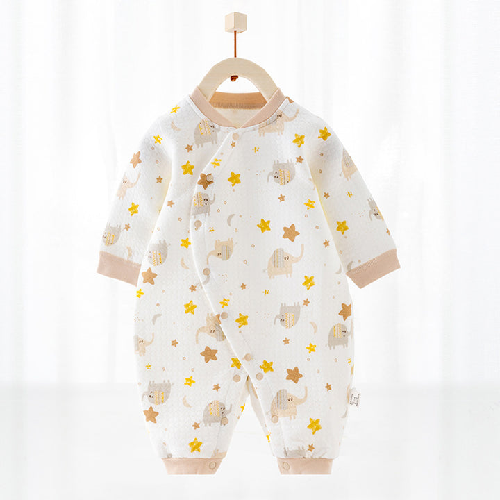 Bumbac Clip Termal Silk Onesie nou -născuți haine pentru bebeluși