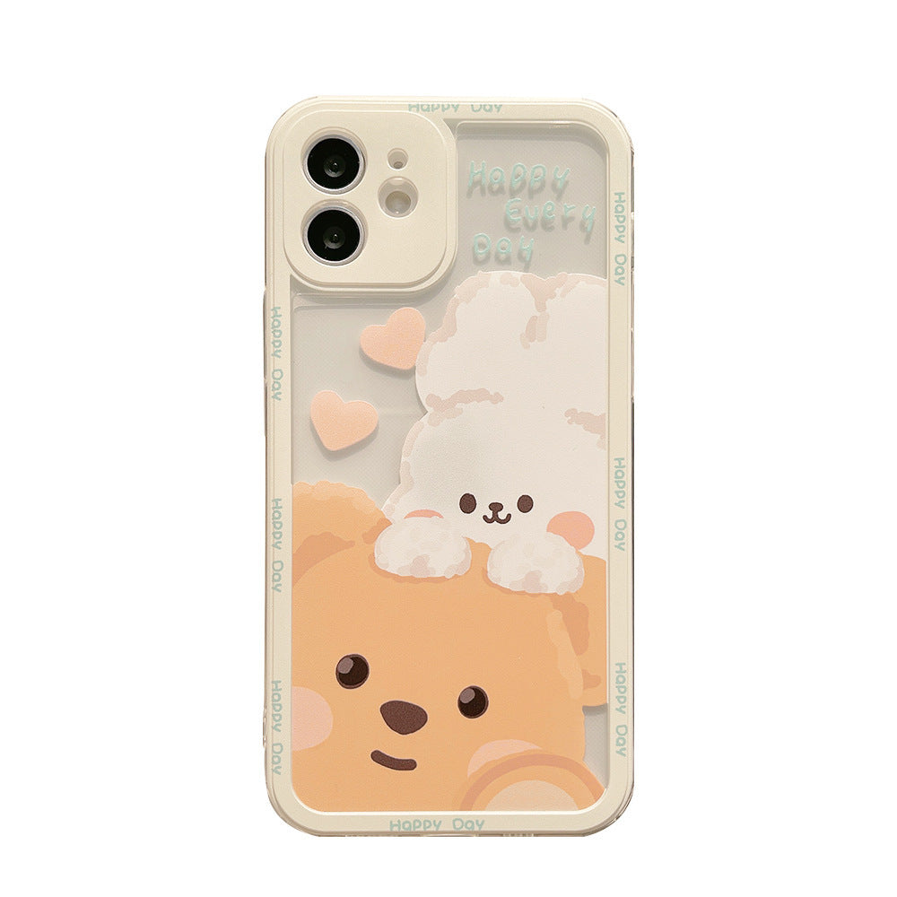 Cartoon Drăguț Rabbit Bear All-Inclusive Soft Phone