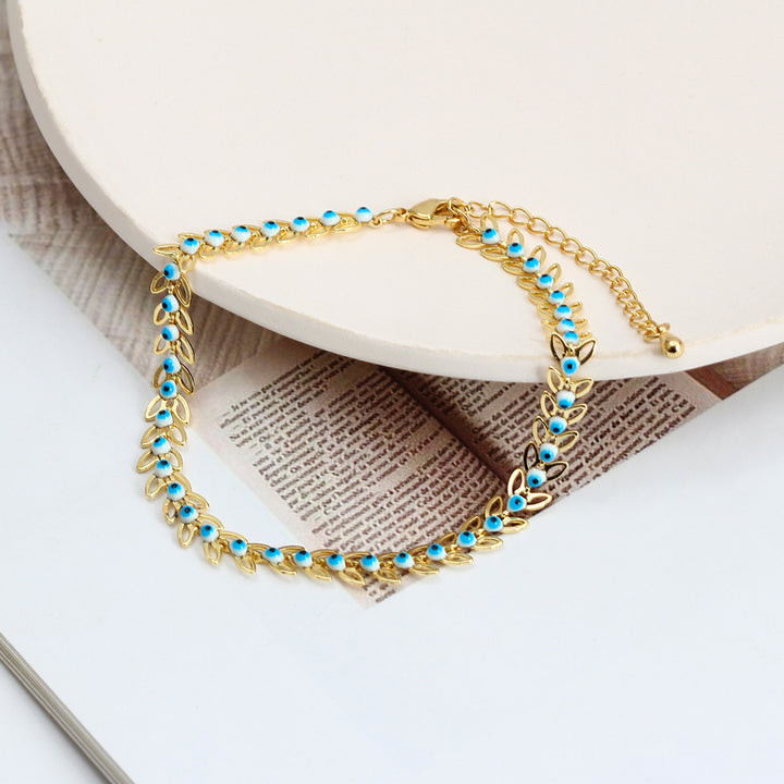 Women's Geometric New Blue Eye Bracelet