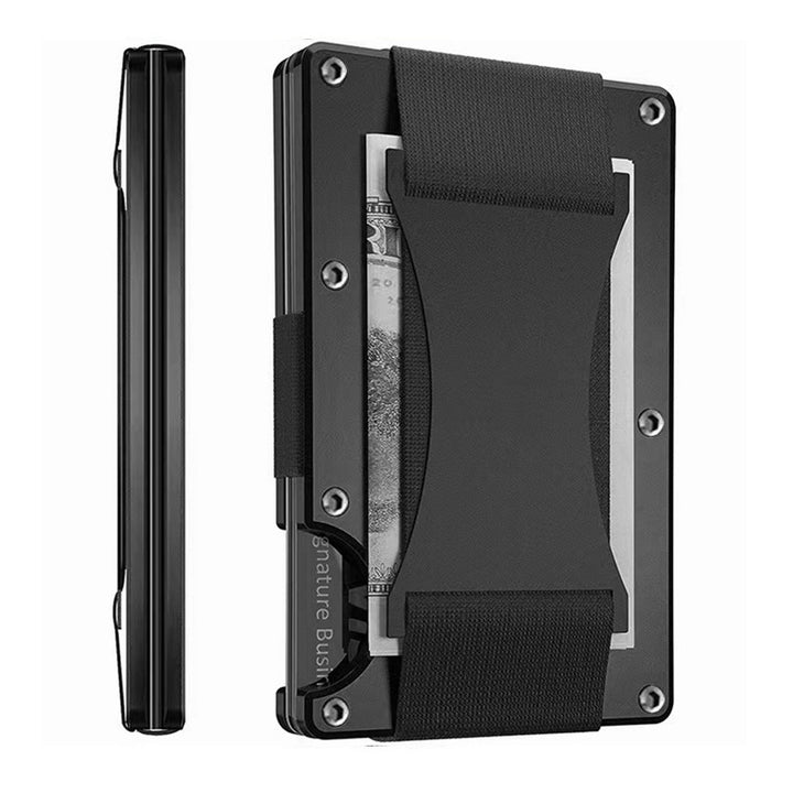 Metal Carbon Fiber Wallet Anti-theft Brush