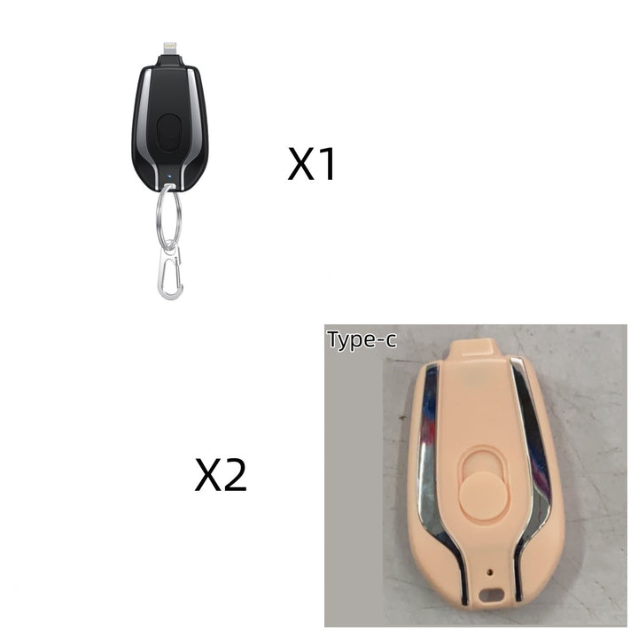 1500mAh Mini Power Pod Pod Cheychain încărcător cu tip-C ultra-compact mini pachete de baterii de încărcare rapidă de rezervă de rezervă