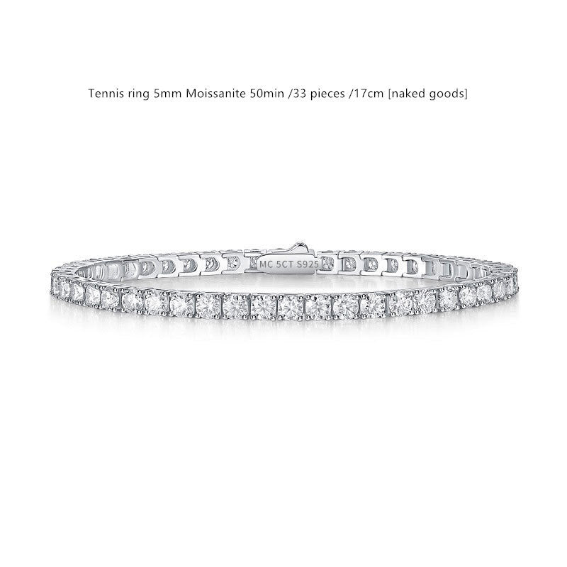 Sterling Silver D Color Moissanite Brățară pentru femei