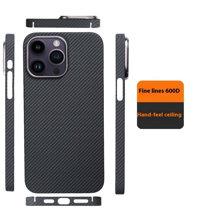 Fine Lines 600D Ultra-thin All-wrapped Carbon Fiber Phone Case