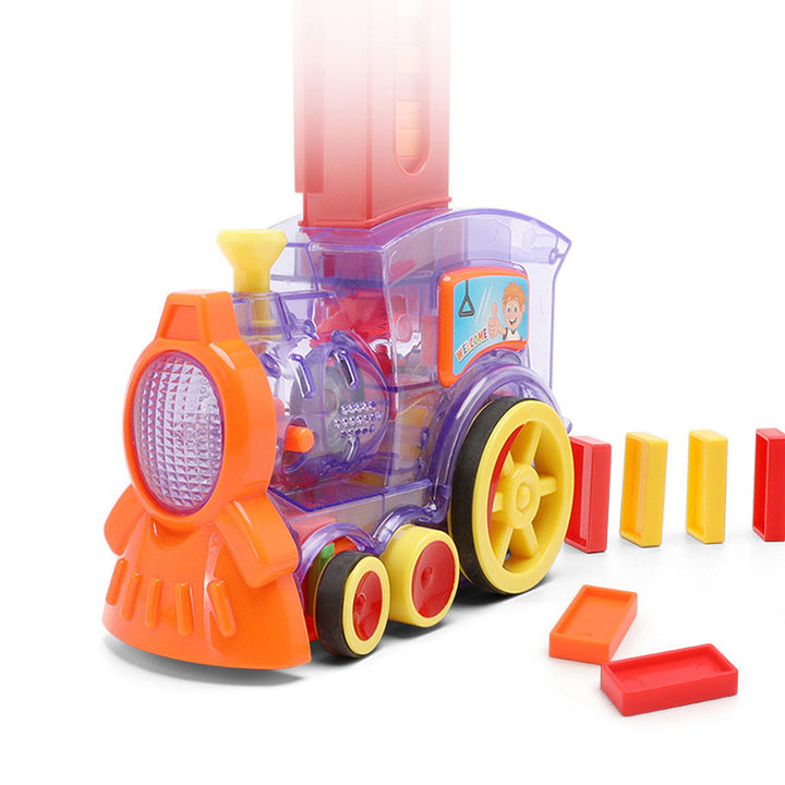 DOMINO TRAIN JOYS TOY JOYS PUZZLE A MAȘTE ELIBERARE AUTOMATĂ LICENȚIE LICENȚIE ELECTRIC BLOCELE