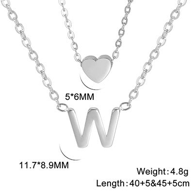 Elegant And Fashionable, Carefully Shaped 26 Letter Necklace