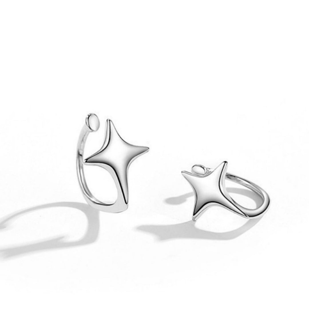 925 Star Earbone Clip Female