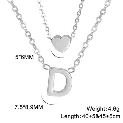 Elegant And Fashionable, Carefully Shaped 26 Letter Necklace