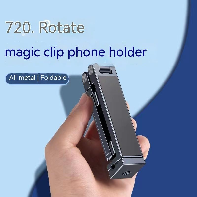 Aluminum Alloy Portable Foldable Clip Lazy Phone Holder