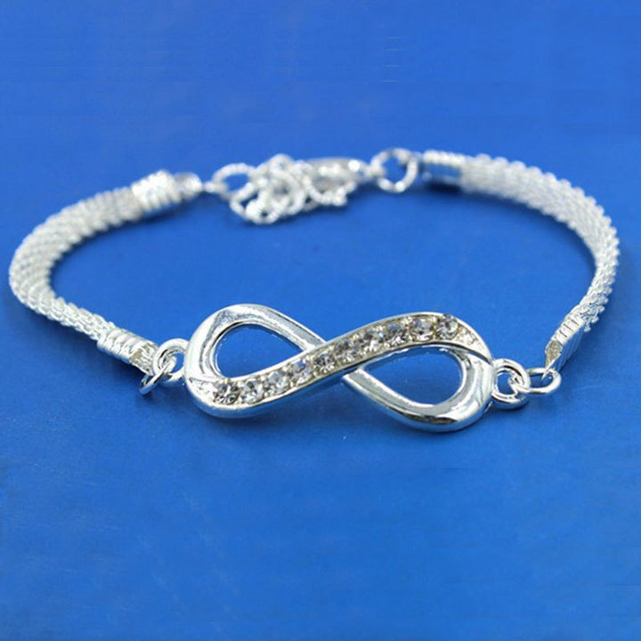 Personalitate de brățară cu diamante infinite unisex simplu