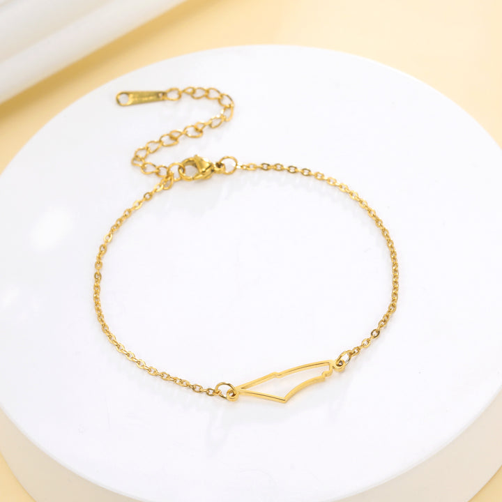 Stylish Pendant Stainless Steel Bracelet