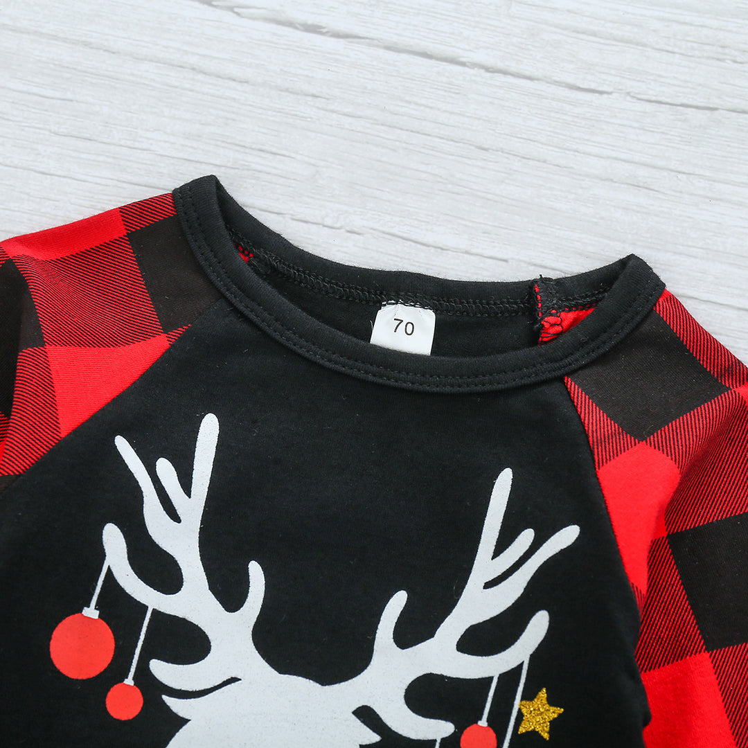 Children's Christmas Kids Long Sleeve Romper