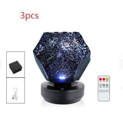 LED Starry Sky Projector Lumini de noapte 3D Proiecție de noapte Lampă de noapte USB încărcare acasă planetariu pentru copii decorațiuni dormitor iluminat