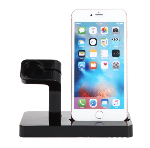 Compatibil cu Apple, compatibil cu Apple, 2 în 1 Încărcare Stație Dock Stație Desktop Cradle Stand pentru iPhone X 8 7 Plus 6s 5 5S SE pentru iPhone Watch I III Holder Charger