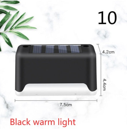 New Upgrade Waterproof LED Solar Fence Lamp Solar Deck Lights Solar Step Light Outdoor For Patio Stairs Garden Pathway Step Yard