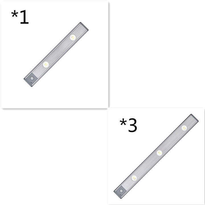 Motion Sensor Lamp Under The Cabinet Dimmable Cabinet Lamp Rechargeable Magnetic Suction Installation Kitchen Night Light Wardrobe Lamp