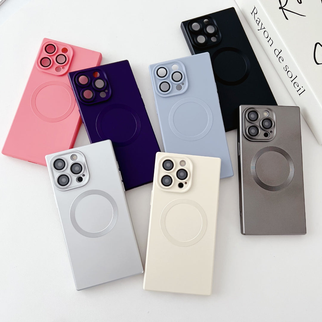 Solid Color Square Magnetic Phone Case