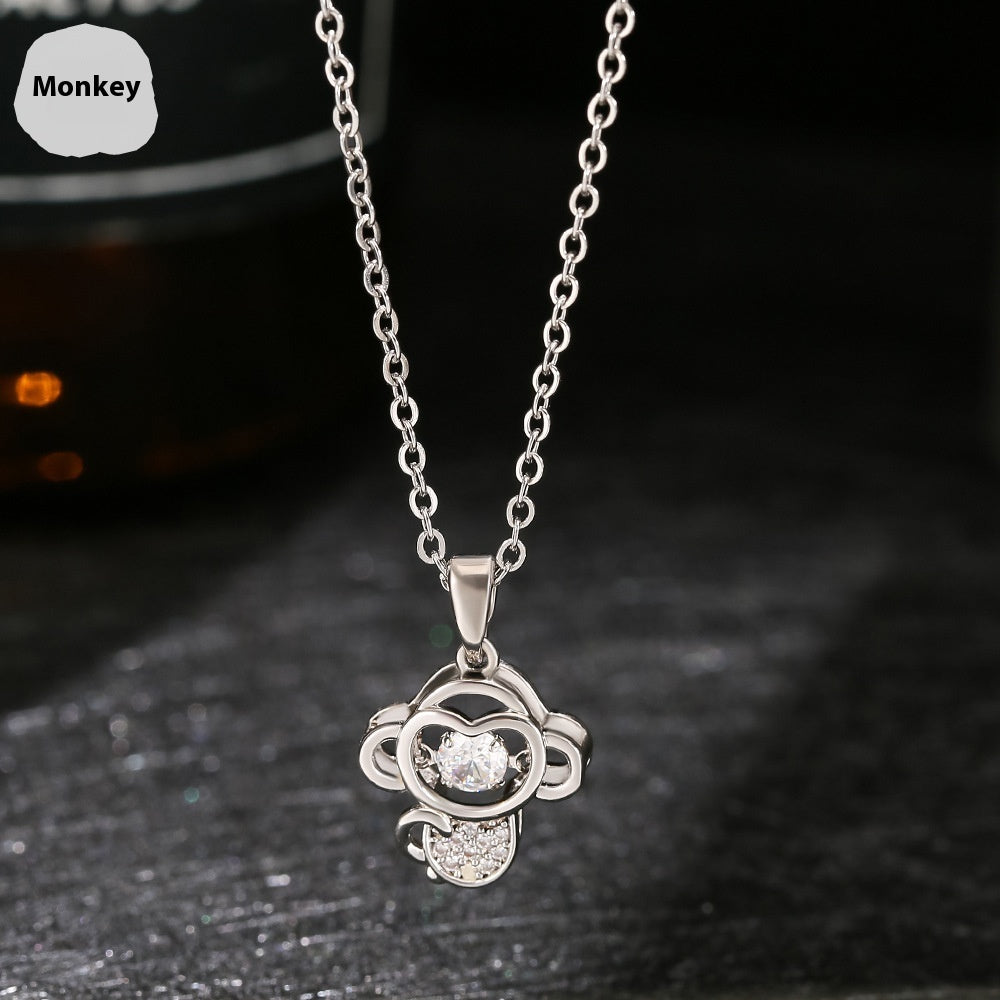 Ins Zodiac Smart Necklace Micro-inlaid