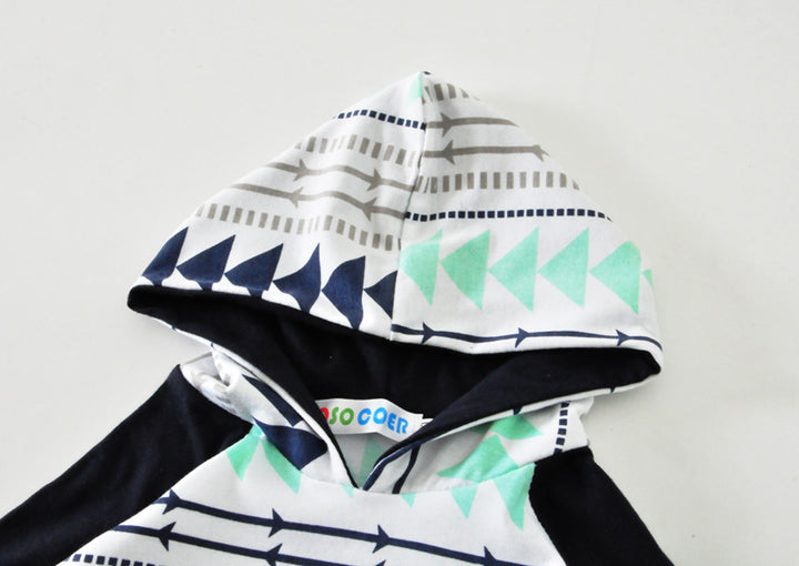 Pajamas Hooded Triangle Arrow Newborn Harness