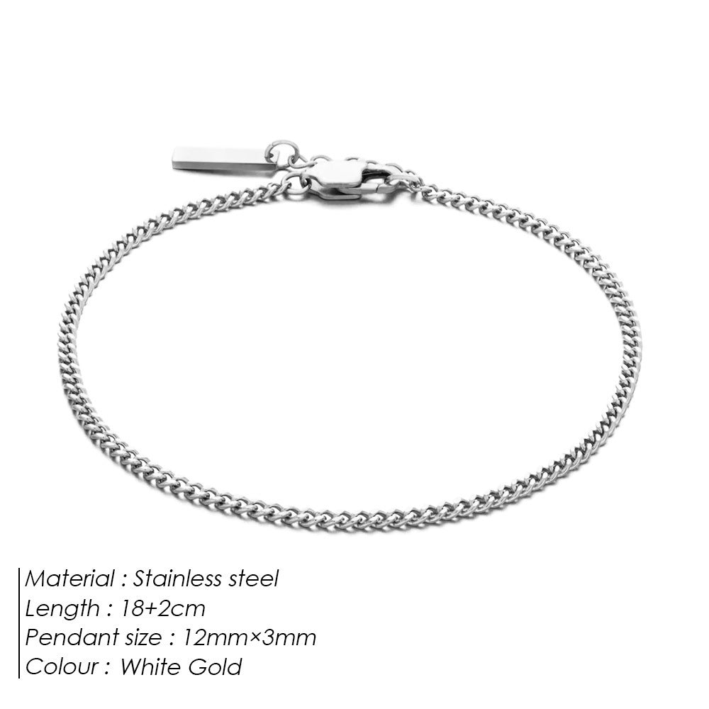 Special-interest Design Trendy Unique Men's Stainless Steel Titanium Steel Bracelet