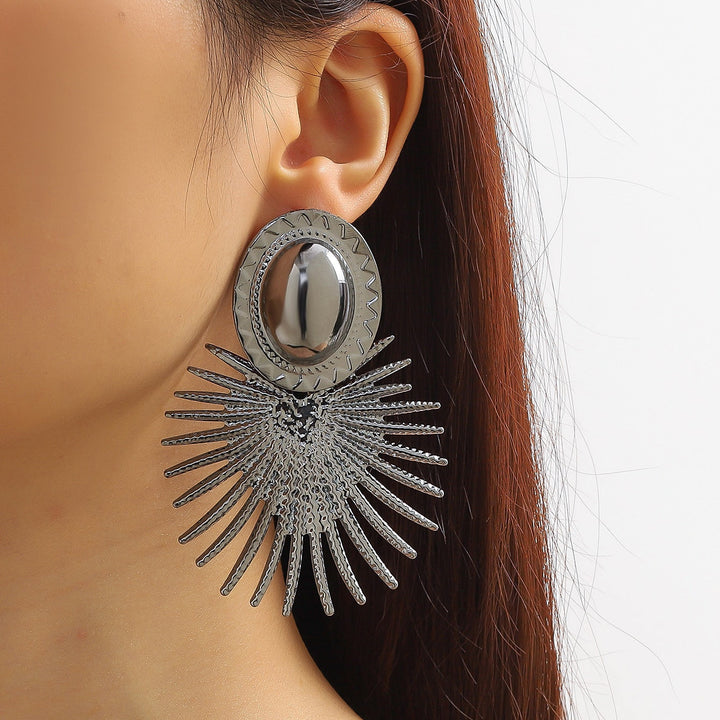 Exaggerated Earrings Fashion High Sense