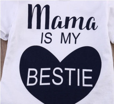 Mama este bestie baby romper