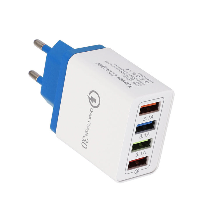 Încărcător USB Quick Charge 3.0 4 Adaptor pentru telefon pentru tabletă Portabil Portabil Mobile încărcător rapid