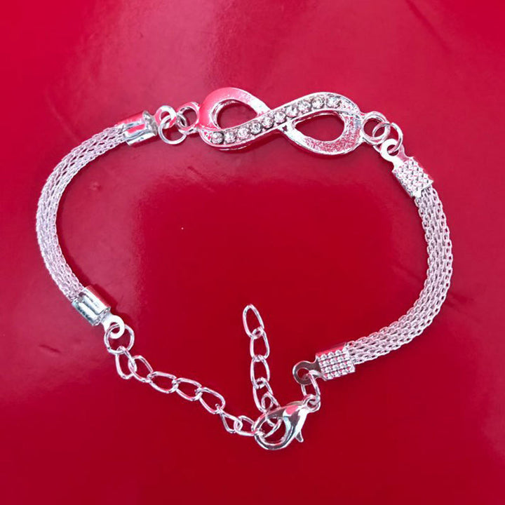 Infinity diamond bracelet