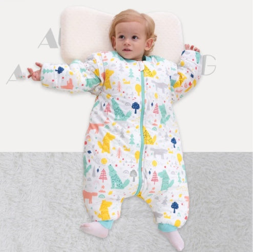 Baby Sleepsacks Cartoon Pattern Baby Sleeping Bag Carriage Sack for Newborn Split Leg