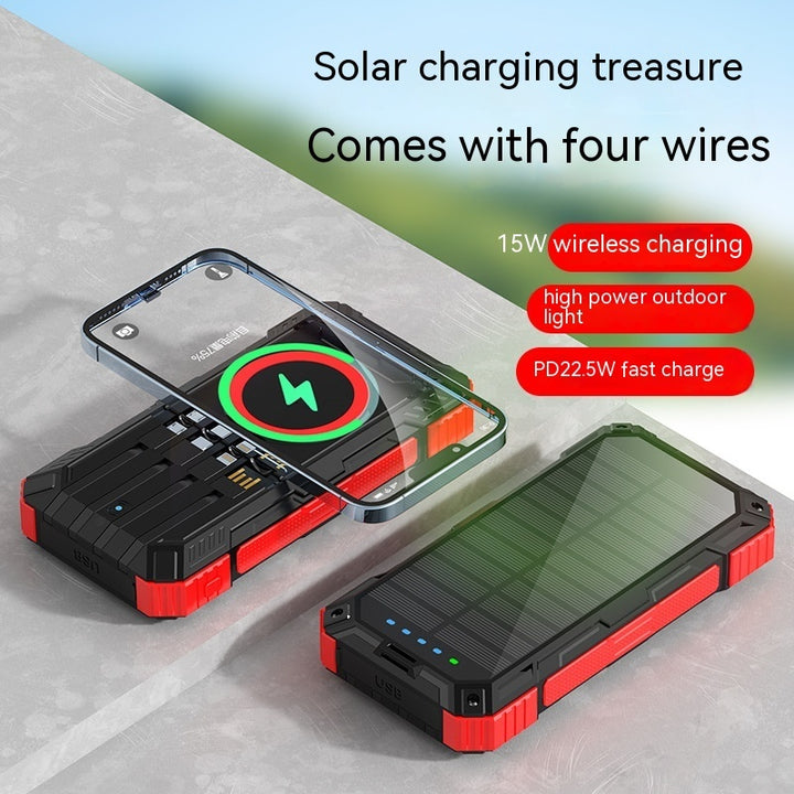 Comes With Four-wire Solar Charging Unit