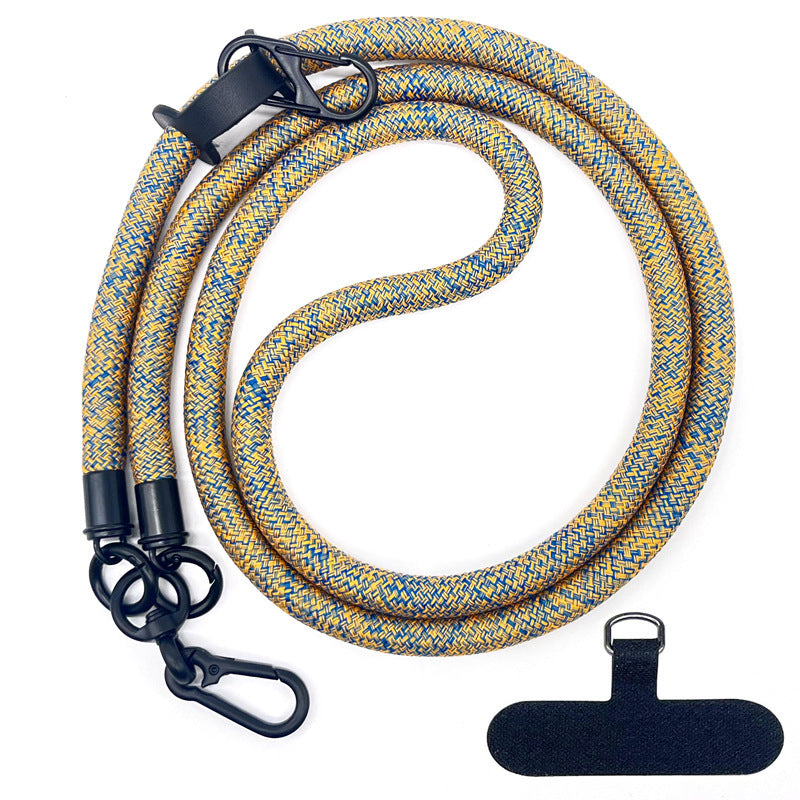 10 mm Climbing Rope Telefon mobil Garnitură Lankard Garnitură reglabilă Crossbody Telefon mobil curea cu Curea de cameră cu curea de cameră anti-pierdere a gâtului