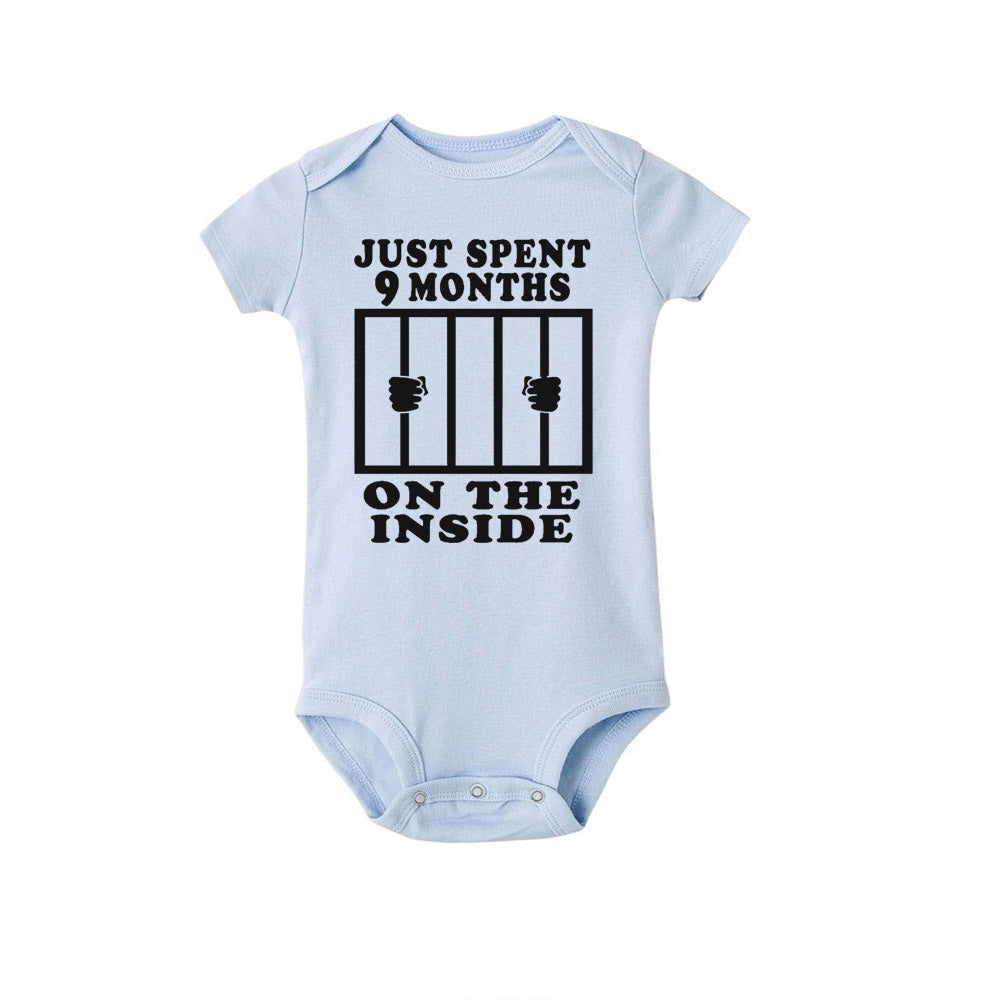 Climbing Haine Creative Baby Romper salopetă cu mâneci scurte