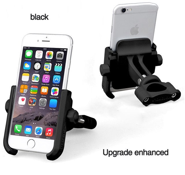 DEROACE Bicycle Phone Holder Universal Support Telephone Handlebar Mount Bracket Electric Vehicle Aluminum alloy Phones Holders